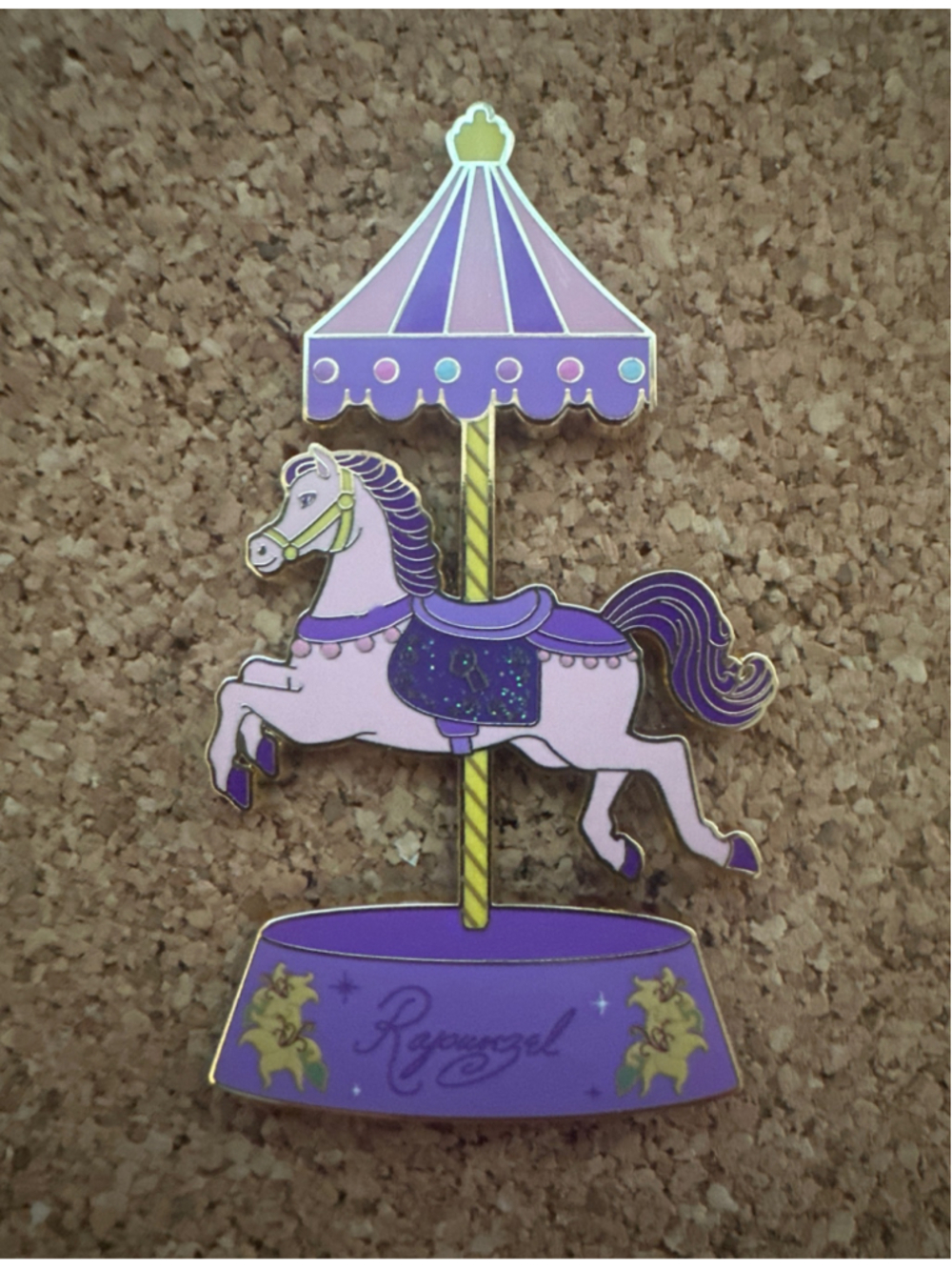 Disney Princesses Royal Carousel Pin Rapunzel LE 750 PALM Pink Ala Mode